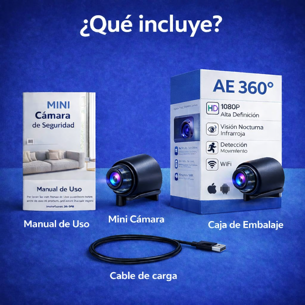 Mini Cámara Full HD 4K UltraVision™